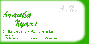 aranka nyari business card